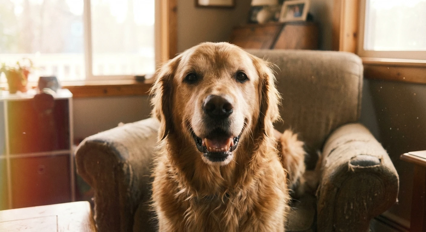 Photo of a golden retriever